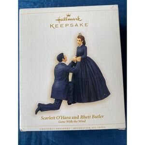 New2006 Hallmark Gone With The Wind Scarlett & Rhett Proposal Ornament TM Turner